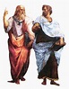 Aquí vemos a Platón y Aristóteles pintados por Rafael Sanzio en su obra ...