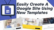 How To Create New Google Sites Using Templates Tutorial - 2020 Teacher ...