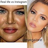 Khloe Kardashian | Instagram vs real life, Without makeup, Celebrity ...