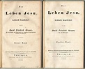 Das Leben Jesu, kritisch bearbeitet. 2 Bände. by Strauß, David ...