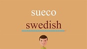 Cómo se dice sueco en inglés - YouTube