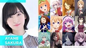 Ayane Sakura [佐倉 綾音] Top Same Voice Characters Roles - YouTube