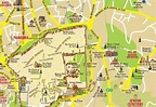 Mount of olives map - Map of mount of olives and Jerusalem (Israel)