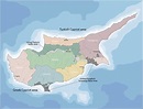 CARTINA CIPRO ᐅ Scarica cartina di Cipro