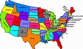 50 States Of America Map - World Map