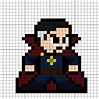 Doctor Strange Perler Bead Pattern | Pixel art grid, Pixel art, Perler ...