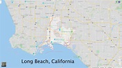 Long Beach California Carte et Image Satellite