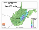 Annual Average Precipitation | Climate of West Virginia