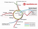 Transfers from Narita Express to the Shinkansen at Shinagawa Station ...