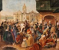 Juan Mauricio Rugendas Study for Lima's Main Square painting - Study ...