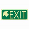 Exit Sign - Exit Arrow Top Left - Discount Safety Signs New Zealand