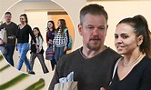 Matt Damon steps out with wife Luciana Barroso and their three ...