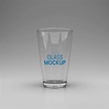 Premium PSD | Water glass mockup