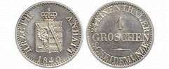 Moneta 1 Groschen Anhalt-Bernburg (1603 - 1863) Argento 1839 Alessandro ...