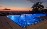 Glänzende Aussichten - Edelstahl-Pool mit Infinity-Überlaufrinne