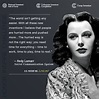 Need some Wednesday wisdom? Here you go! Hedy Lamarr is a 2014 Inductee ...