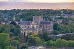 majestuosa catedral de la ciudad medieval de winchester en wessex ...