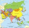 Mapa de Asia - Mapa Físico, Geográfico, Político, turístico y Temático.