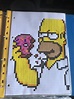 Homer Simpson Pixel Art | Easy pixel art, Pixel art, Pixel art pattern