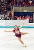 Tonya Harding performing her free skate during the XVll Winter Olympics ...