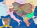 Overlay map of the Austro-Hungarian Empire onto the current map of ...