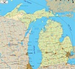 Michigan Map - TravelsFinders.Com