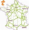 Mapa de autopistas de Francia | Pagatelia