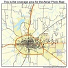 Aerial Photography Map of Paris, TX Texas