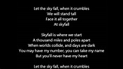Adele - Skyfall Lyrics - YouTube
