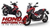 These are the Honda Motorcycles available in the Philippines - YouTube