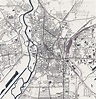 Mapa De La Ciudad De De Halle Alemania Stock de ilustración ...