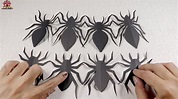 How to make paper spiders - How to make spiders for Halloween ...