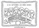 13 de Septiembre niños heroes de Chapultepec - COLOREA TUS DIBUJOS