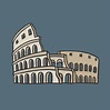 Ancient Roman Colosseum graphic illustration - Download Free Vectors ...