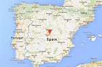 Aranjuez on map of Spain