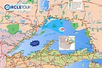 Lake Superior tourist map