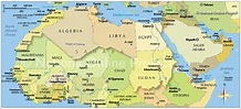 Political Map of Northern Africa and the Middle East - Nations Online ...