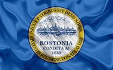 Download wallpapers Flag of Boston, 4k, silk texture, American city ...