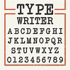 Type Writer Alphabet font template 680616 Vector Art at Vecteezy