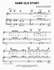 Same Old Story Sheet Music | John Legend | Piano, Vocal & Guitar Chords ...