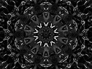 Black silver metalic kaleidoscope background. Abstract and symmetric ...