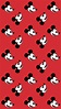 Red Mickey Mouse Wallpaper / Disney | Fondos de pantalla rojo, Iphone ...