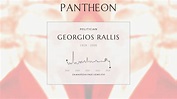 Georgios Rallis Biography - Greek politician | Pantheon