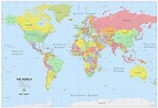 World Map, Atlas, Geography, Political Quality Poster in All sizes ...