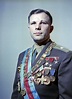 Formal portrait of Yuri Gagarin (1934 – 1968), a Russian cosmonaut, the ...