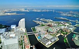 Yokohama Minato Mirai 21 aerial panorama