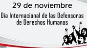 Efemérides: 29 de noviembre, Día Internacional de las defensas de los ...