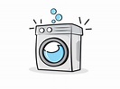 Washing machine cartoon illustration vector by VEEZA DESIGN on Dribbble