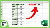 Como CALCULAR el RANGO en Excel - YouTube