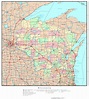 Wisconsin Political Map - Printable Map Of Downtown Madison Wi ...